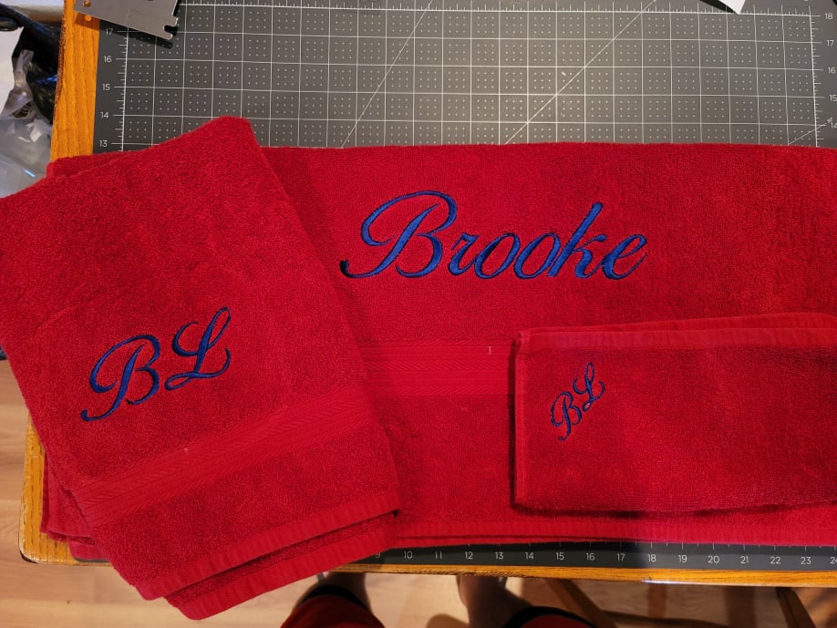 Personalized Embroidered Towels